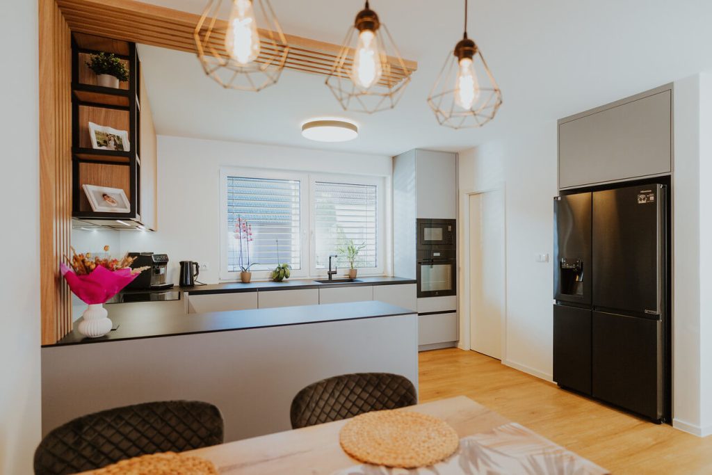 Kuchyň a ložnice na míru rodinného domu v Čejči